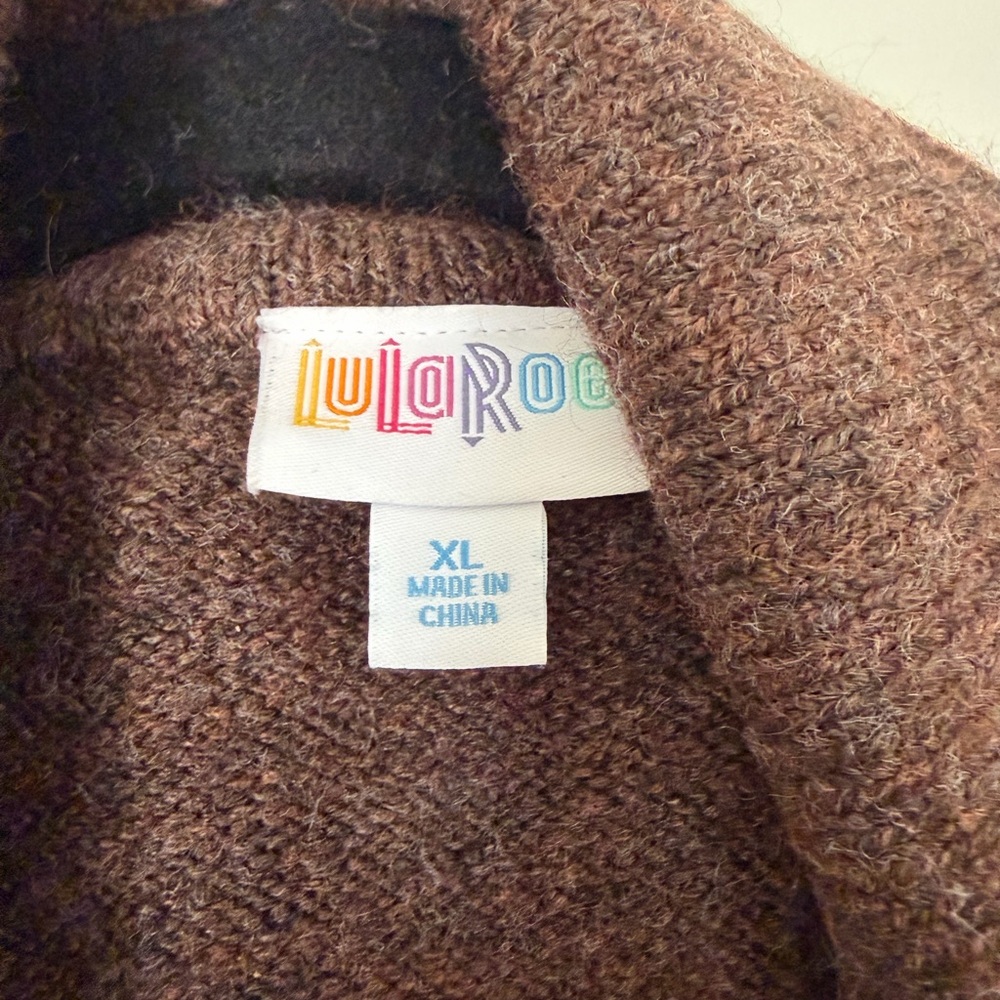 LuLaRoe Brown Knit Cardigan - Picture 2 of 3